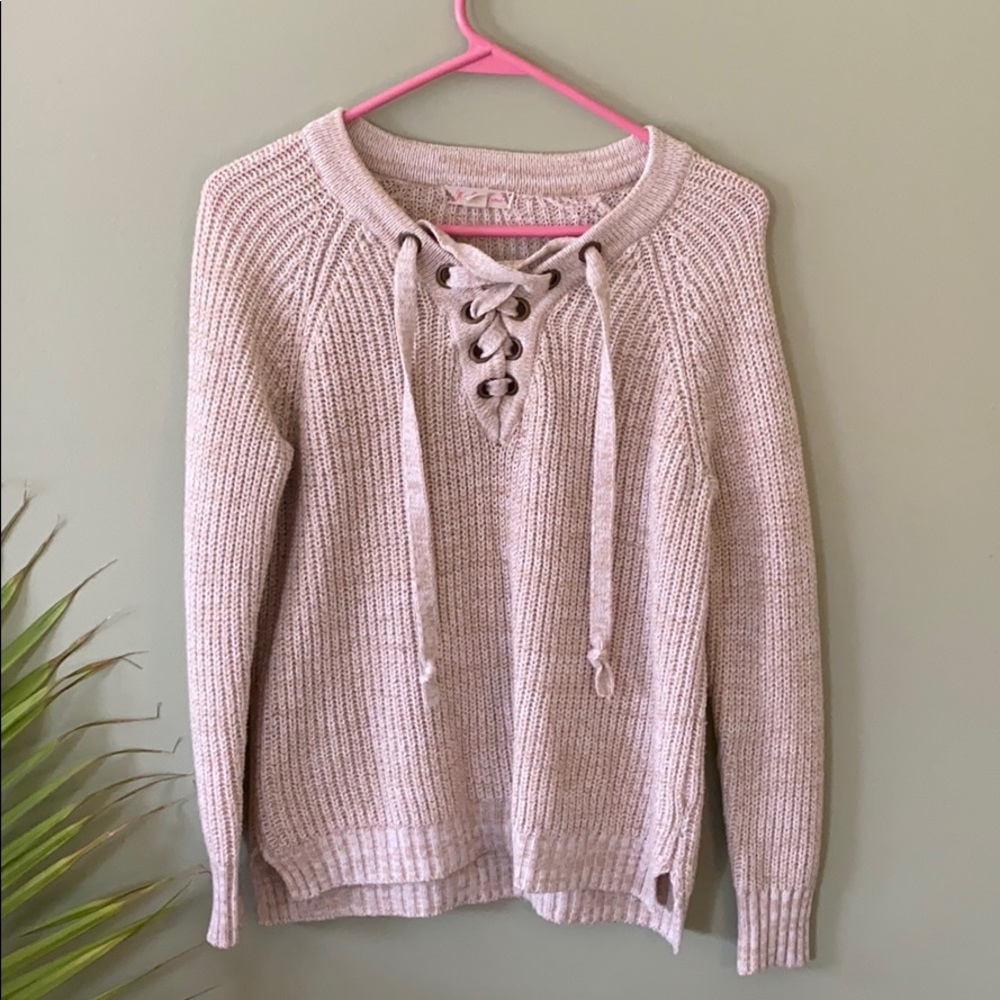 Cream colored knit sweater